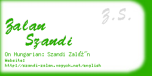 zalan szandi business card